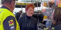 Let's go racing! Pauline Hanson opens the Willowbank Winter Nationals #shorts