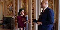 Senator Booker Speaks with his 2024 State of the Union Guest Roshni Kamta