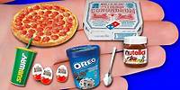 11 DIY MINIATURE REALISTIC HACKS AND CRAFTS: PIZZA, ICE CREAM AND MORE FOOD DIY CRAFTS!