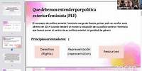 Conferencia Magistral: Cuidados en la Política Exterior Feminista