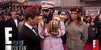 Sacha Baron Cohen Spills Ashes on Ryan Seacrest - 2012 Oscars | E!