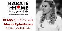 Karate@Home class 16 01 2022 with Maria Rybnikova