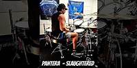 PANTERA - SLAUGHTERED. DRUM CAVE JAMS. #pantera #thrashmetal #vinniepaul #drumcover