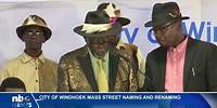 CoW held a mass street naming and renaming ceremony - nbc