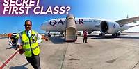 ALONE in Qatar Airways' SECRET First Class