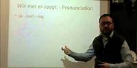 PA Dutch 101: Video 4 - The Alphabet and Pronunciation.m4v