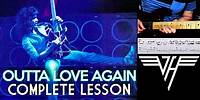 “Outta Love Again“ Van Halen - Complete Guitar Lesson w/TAB