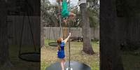 Outdoor Pole Dance Family FUN 🤩