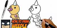 HOW TO DRAW POKEMON | WEEDLE | STEP BY STEP TUTORIAL