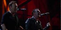 U2 & Bruce Springsteen perform "Still Haven't Found What I'm Looking For" at the 25th Ann. concert.