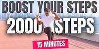 2000 steps in 15 minutes Low Impact Indoor Walking Workout