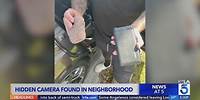 Residents shocked after hidden camera found in Southern California neighborhood