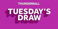 The National Lottery Thunderball draw results from Tuesday 28 May 2024