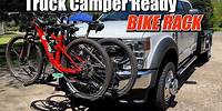 Awesome RV Rated BIKE RACK for our Truck Camper / Perfect Solution for Us