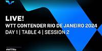 LIVE! | T4 | Day 1 | WTT Contender Rio de Janeiro 2024 | Session 2
