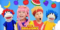 Yummy Fruits & Vegetables with Mini DB & Puppets! | D Billions Kids Songs