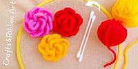 It's so Beautiful 💖🌟 Superb Roses Making Idea with Yarn - DIY Amazing Woolen Flowers