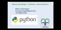 Python with Django , Database demo - Mithun Technologies - 9980923226