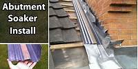 How to Join a Roof Install an Abutment Soaker / Secret Gutter