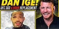 BISPING interview DAN IGE: Fighting on 4 Hours Notice vs Diego Lopes, The Sphere