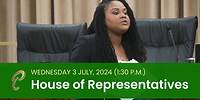 28th Sitting of the House of Representatives - 4th Session - July 3, 2024