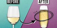 Turn Any Crappy White Wine Into Fancy Champagne?