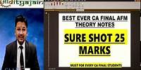 Ultimate CA Final AFM Theory Book by CA Aditya Jain | World's Best Theory Notes #cafinalafm #theory
