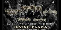 Immolation in NYC on March 19, 2022 with Demolition Hammer, Mortician, Black Anvil, Funeral Leech