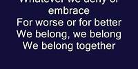 We Belong- Pat Benatar (Official Lyrics)