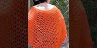 One of the easiest 🍊#crochet #poncho #handmade #diy #crocheteasy #easy #crochetfashion