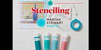 How to Stencil On Glass with Martha Stewart Crafts®