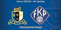 Pressekonferenz nach dem Spiel Eintracht Trier vs. FK Pirmasens
