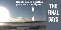 The final days. Black beams emitted prior to eclipses. Many women rescued out of human traffic!
