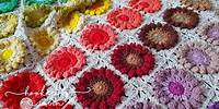 How to Crochet a Popcorn Floral Granny Square