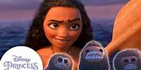 Moana Meets Wild Sea Creatures | Disney Princess