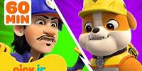 Rubble Fixes Speed Meister's Construction Builds in 1 Hour! | Rubble & Crew | Nick Jr.