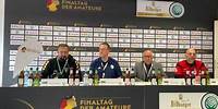 Pressekonferenz nach dem Bitburger-Pokalfinale: Alemannia Aachen - Bonner SC