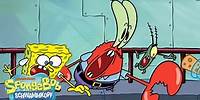 SpongeBob | Mr. Krabs und Plankton arbeiten 10 Minuten ZUSAMMEN | SpongeBob Schwammkopf