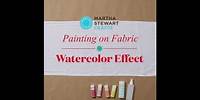 Easy Watercolor Hack on Fabric with Martha Stewart Crafts