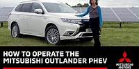 How To Operate the Outlander PHEV - with Konnie Huq