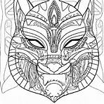 máscara pantera negra para colorir5