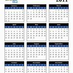 What file formats can I download the 2011 calendar with holidays?2