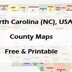 state of nc map north carolina counties with names printable list chart2