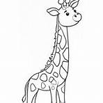 desenho de girafa para imprimir e colorir5