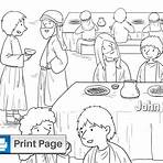 christmas candy cane coloring page jesus turns water into wine3