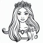 dibujo de princesa para imprimir2