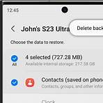 how do i back up my phone data after a hard reset samsung a122