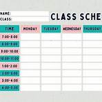college class schedule template3