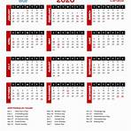 how many months are there in a calendar 2020 holiday schedule in canada1