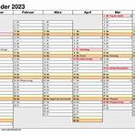 kalender 2023 als liste4